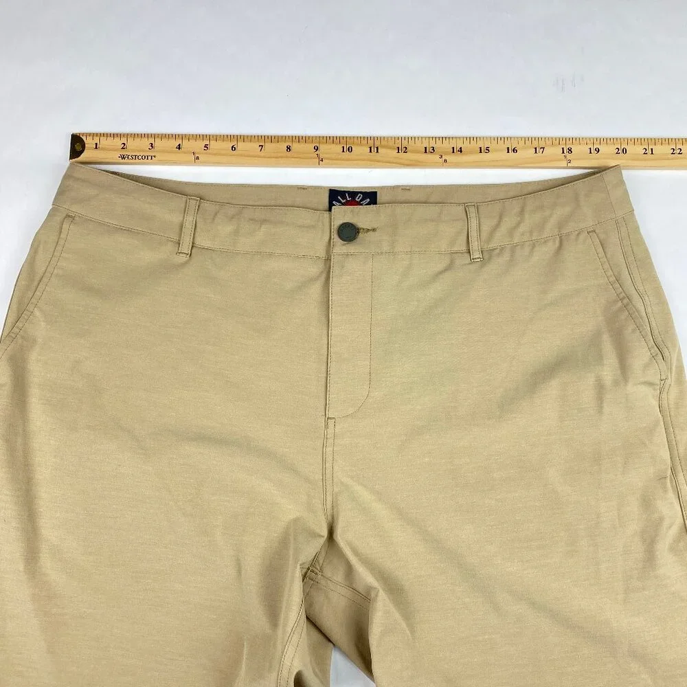 Faherty All Day Shorts Men's Size 40 - Tan - Performance